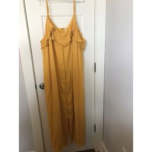Ava & Viv 4x Gold Maxi Dress NWT